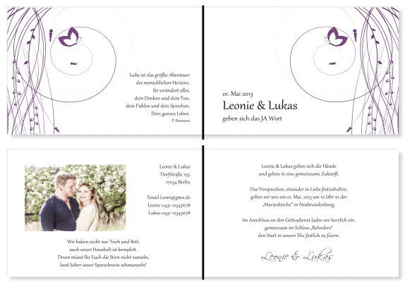  Einladungskarten Hochzeit, Hochzeitseinladungen, Hochzeitskarten, Einladungen für Hochzeit