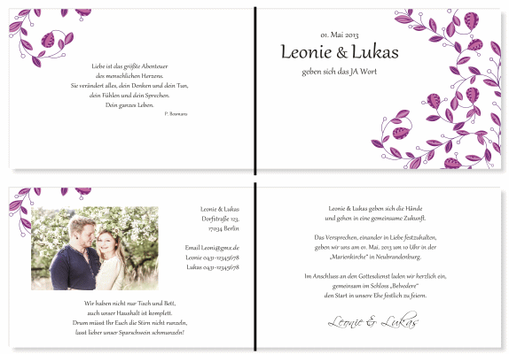  Einladungskarten Hochzeit, Hochzeitseinladungen, Hochzeitskarten, Einladungen für Hochzeit