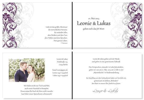  Einladungskarten Hochzeit, Hochzeitseinladungen, Hochzeitskarten, Einladungen für Hochzeit