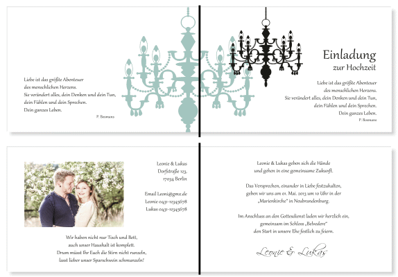  Einladungskarten Hochzeit, Hochzeitseinladungen, Hochzeitskarten, Einladungen für Hochzeit