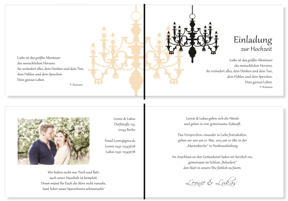  Einladungskarten Hochzeit, Hochzeitseinladungen, Hochzeitskarten, Einladungen für Hochzeit