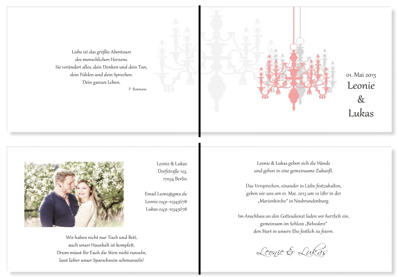  Einladungskarten Hochzeit, Hochzeitseinladungen, Hochzeitskarten, Einladungen für Hochzeit