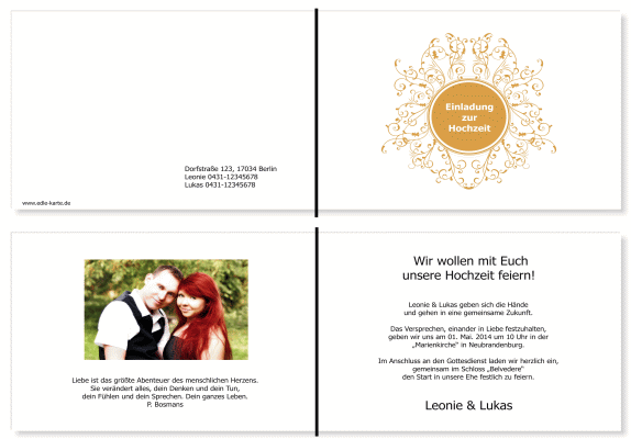  Einladungskarten Hochzeit, Hochzeitseinladungen, Hochzeitskarten, Einladungen für Hochzeit