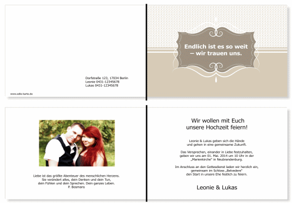  Einladungskarten Hochzeit, Hochzeitseinladungen, Hochzeitskarten, Einladungen für Hochzeit