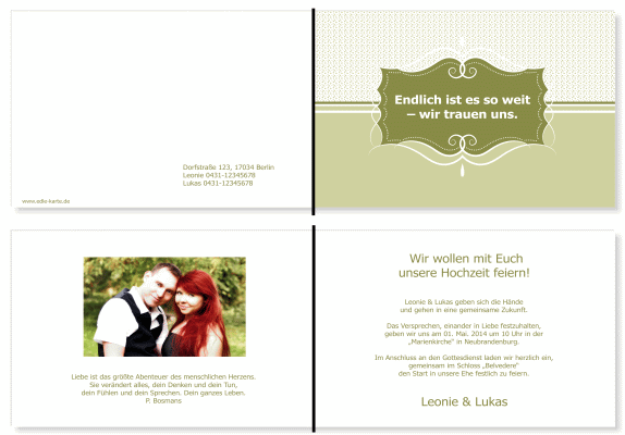  Einladungskarten Hochzeit, Hochzeitseinladungen, Hochzeitskarten, Einladungen für Hochzeit