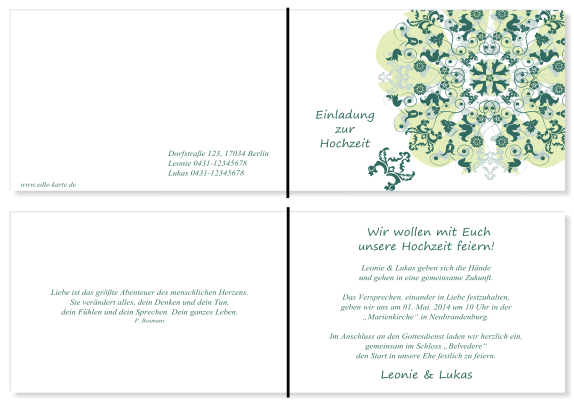  Einladungskarten Hochzeit, Hochzeitseinladungen, Hochzeitskarten, Einladungen für Hochzeit