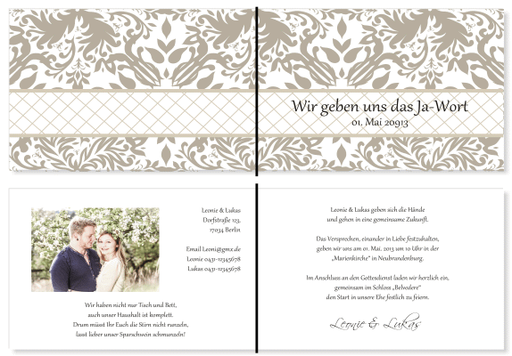  Einladungskarten Hochzeit, Hochzeitseinladungen, Hochzeitskarten, Einladungen für Hochzeit