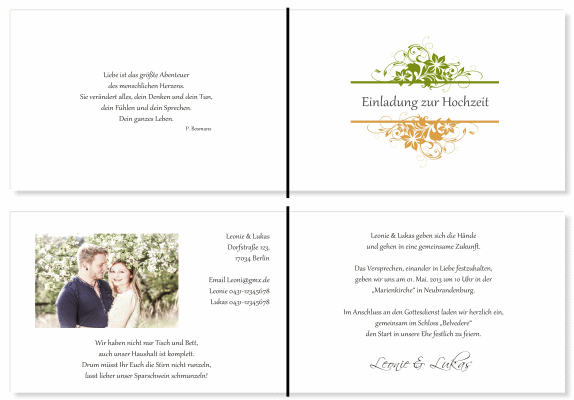  Einladungskarten Hochzeit, Hochzeitseinladungen, Hochzeitskarten, Einladungen für Hochzeit