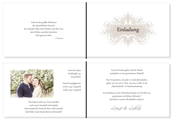  Einladungskarten Hochzeit, Hochzeitseinladungen, Hochzeitskarten, Einladungen für Hochzeit