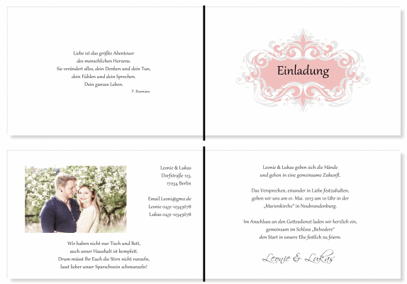  Einladungskarten Hochzeit, Hochzeitseinladungen, Hochzeitskarten, Einladungen für Hochzeit