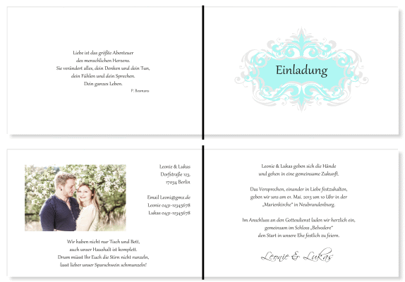  Einladungskarten Hochzeit, Hochzeitseinladungen, Hochzeitskarten, Einladungen für Hochzeit