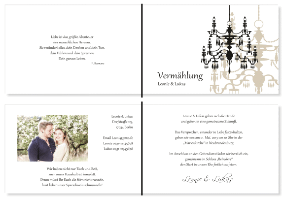  Einladungskarten Hochzeit, Hochzeitseinladungen, Hochzeitskarten, Einladungen für Hochzeit