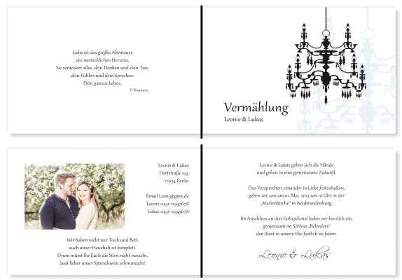  Einladungskarten Hochzeit, Hochzeitseinladungen, Hochzeitskarten, Einladungen für Hochzeit
