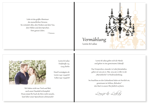  Einladungskarten Hochzeit, Hochzeitseinladungen, Hochzeitskarten, Einladungen für Hochzeit