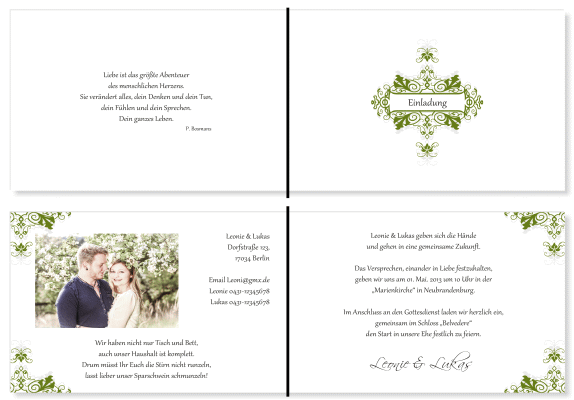  Einladungskarten Hochzeit, Hochzeitseinladungen, Hochzeitskarten, Einladungen für Hochzeit