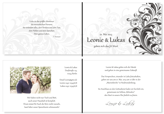  Einladungskarten Hochzeit, Hochzeitseinladungen, Hochzeitskarten, Einladungen für Hochzeit