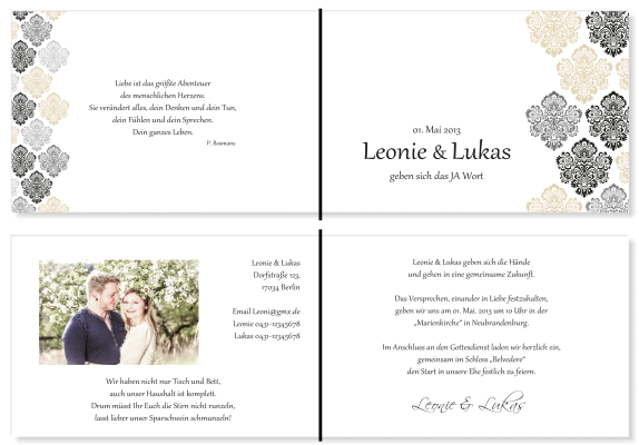  Einladungskarten Hochzeit, Hochzeitseinladungen, Hochzeitskarten, Einladungen für Hochzeit