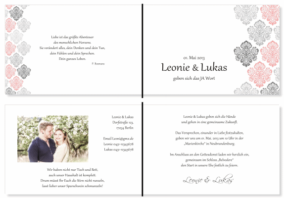  Einladungskarten Hochzeit, Hochzeitseinladungen, Hochzeitskarten, Einladungen für Hochzeit