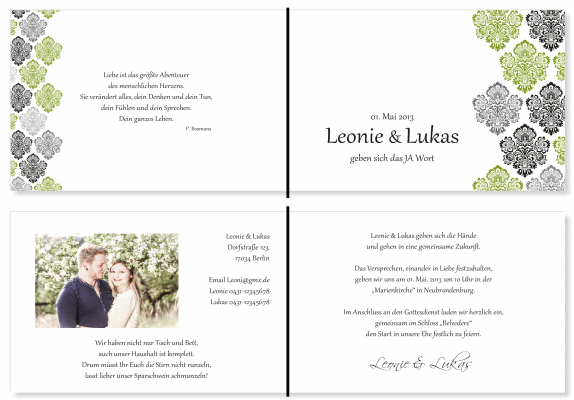  Einladungskarten Hochzeit, Hochzeitseinladungen, Hochzeitskarten, Einladungen für Hochzeit