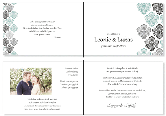  Einladungskarten Hochzeit, Hochzeitseinladungen, Hochzeitskarten, Einladungen für Hochzeit