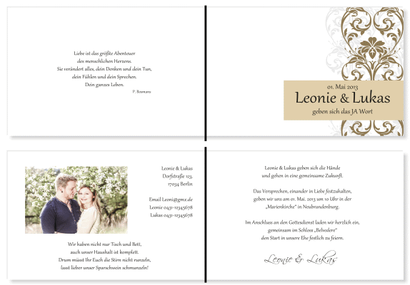  Einladungskarten Hochzeit, Hochzeitseinladungen, Hochzeitskarten, Einladungen für Hochzeit