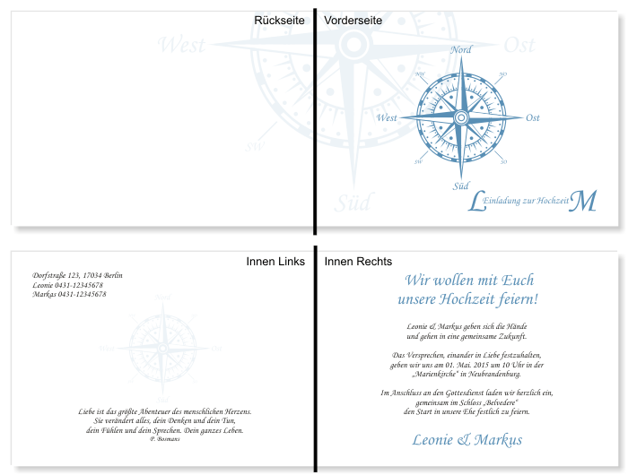  Einladungskarten Hochzeit, Hochzeitseinladungen, Hochzeitskarten, Einladungen für Hochzeit