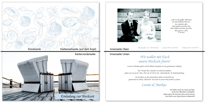  Einladungskarten Hochzeit, Hochzeitseinladungen, Hochzeitskarten, Einladungen für Hochzeit