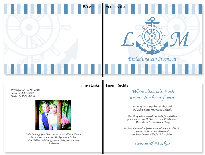  Einladungskarten Hochzeit, Hochzeitseinladungen, Hochzeitskarten, Einladungen für Hochzeit