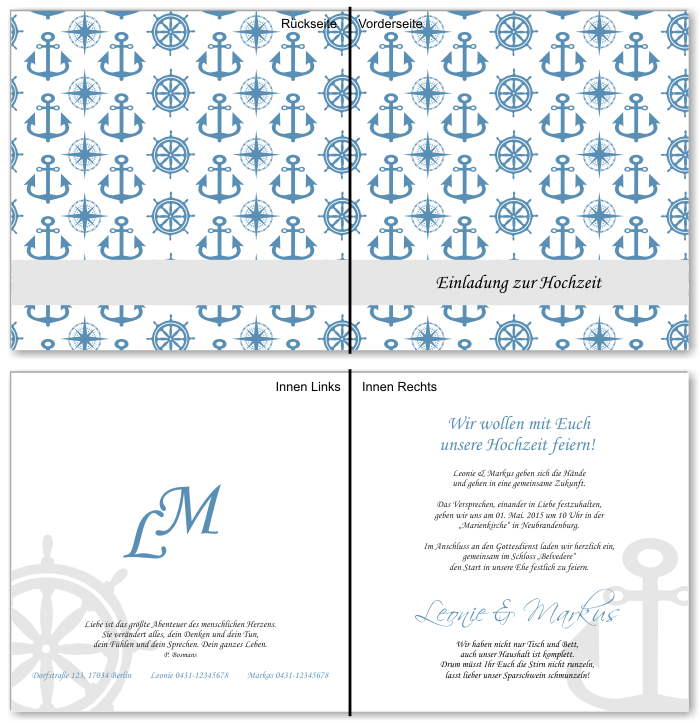  Einladungskarten Hochzeit, Hochzeitseinladungen, Hochzeitskarten, Einladungen für Hochzeit