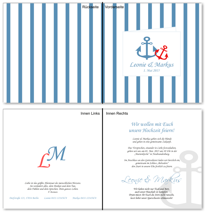  Einladungskarten Hochzeit, Hochzeitseinladungen, Hochzeitskarten, Einladungen für Hochzeit