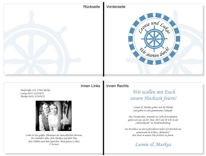  Einladungskarten Hochzeit, Hochzeitseinladungen, Hochzeitskarten, Einladungen für Hochzeit