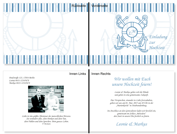  Einladungskarten Hochzeit, Hochzeitseinladungen, Hochzeitskarten, Einladungen für Hochzeit