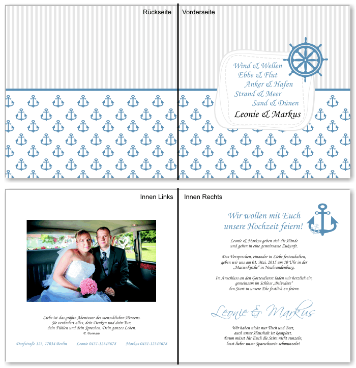  Einladungskarten Hochzeit, Hochzeitseinladungen, Hochzeitskarten, Einladungen für Hochzeit