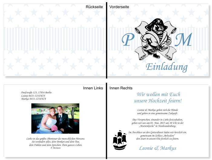  Einladungskarten Hochzeit, Hochzeitseinladungen, Hochzeitskarten, Einladungen für Hochzeit