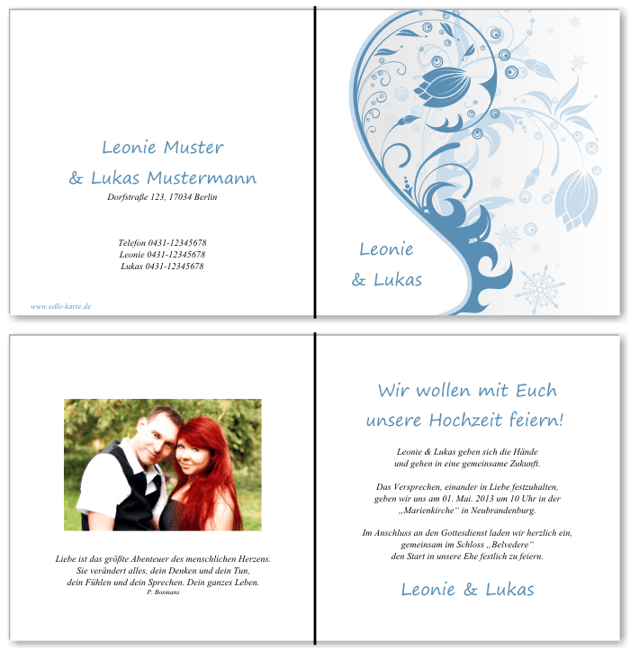  Einladungskarten Hochzeit, Hochzeitseinladungen, Hochzeitskarten, Einladungen für Hochzeit