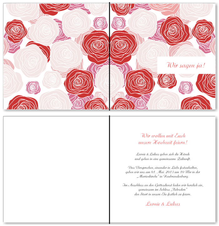  Einladungskarten Hochzeit, Hochzeitseinladungen, Hochzeitskarten, Einladungen für Hochzeit