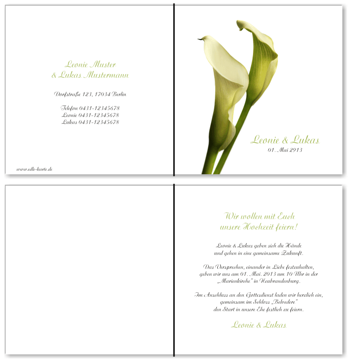  Einladungskarten Hochzeit, Hochzeitseinladungen, Hochzeitskarten, Einladungen für Hochzeit