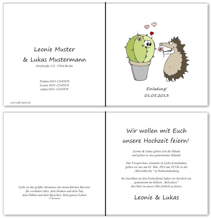 Einladungskarten Hochzeit, Hochzeitseinladungen, Hochzeitskarten, Einladungen für Hochzeit