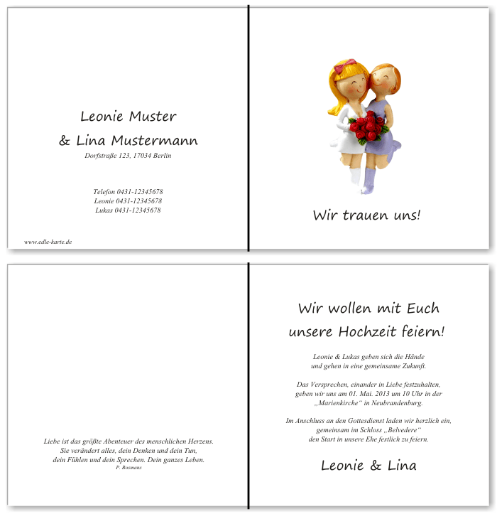  Einladungskarten Hochzeit, Hochzeitseinladungen, Hochzeitskarten, Einladungen für Hochzeit