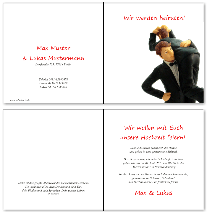  Einladungskarten Hochzeit, Hochzeitseinladungen, Hochzeitskarten, Einladungen für Hochzeit