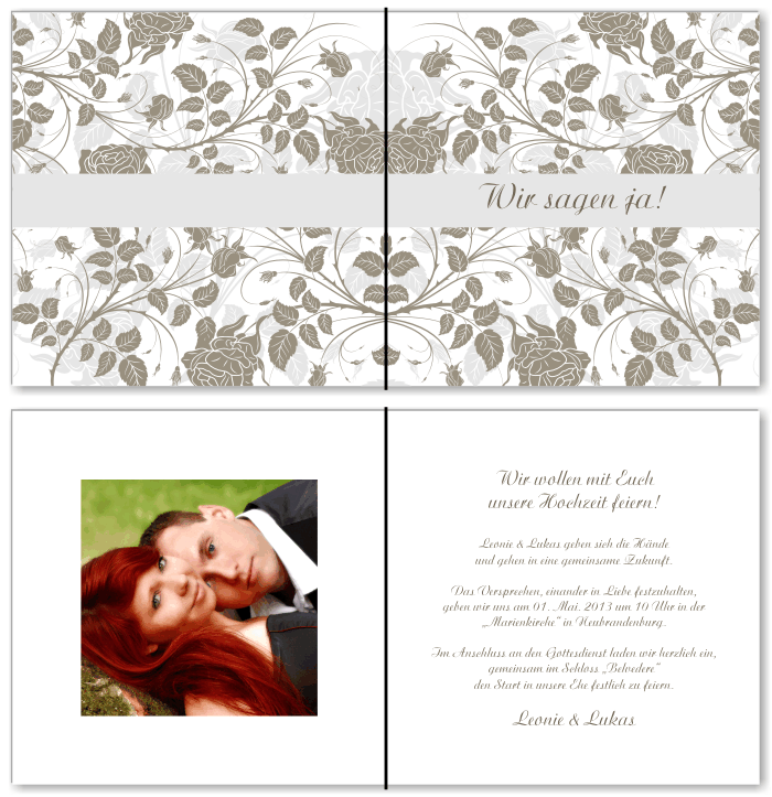  Einladungskarten Hochzeit, Hochzeitseinladungen, Hochzeitskarten, Einladungen für Hochzeit