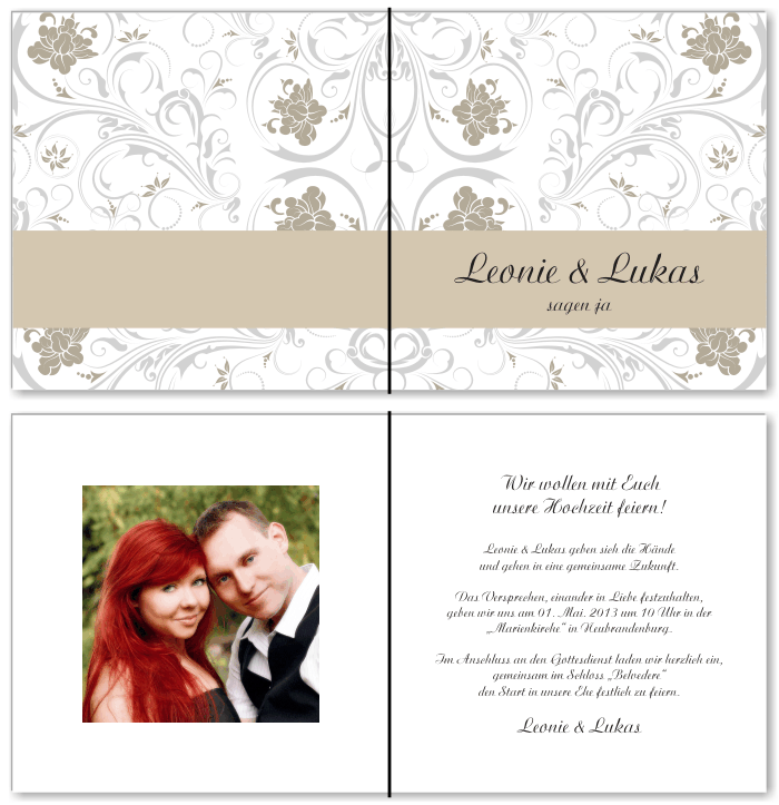  Einladungskarten Hochzeit, Hochzeitseinladungen, Hochzeitskarten, Einladungen für Hochzeit