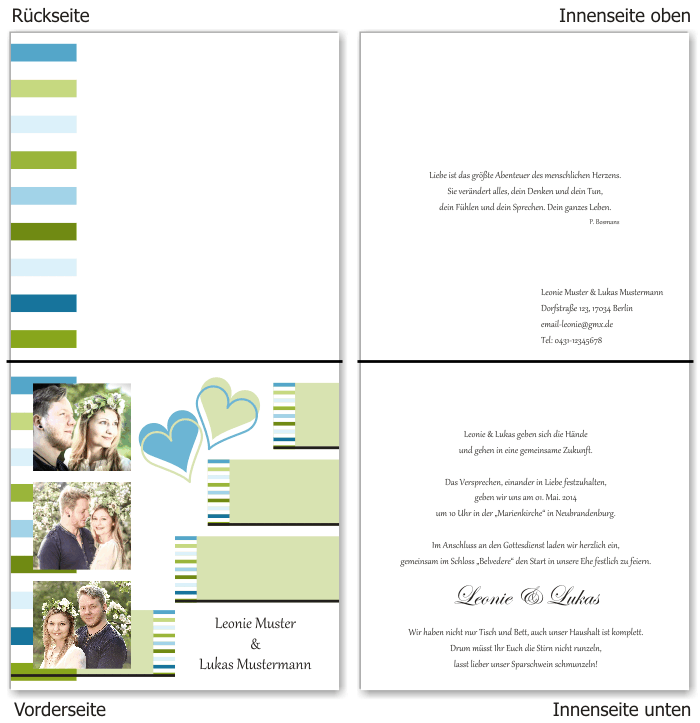  Einladungskarten Hochzeit, Hochzeitseinladungen, Hochzeitskarten, Einladungen für Hochzeit