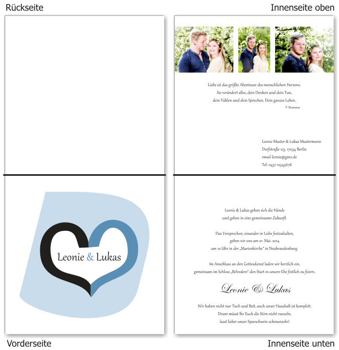  Einladungskarten Hochzeit, Hochzeitseinladungen, Hochzeitskarten, Einladungen für Hochzeit