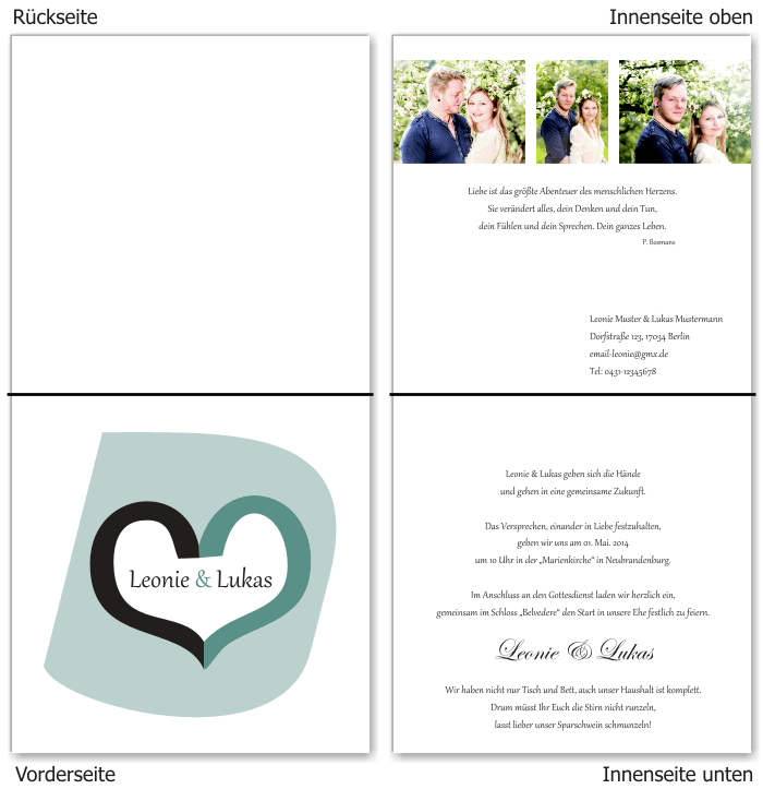 Einladungskarten Hochzeit, Hochzeitseinladungen, Hochzeitskarten, Einladungen für Hochzeit