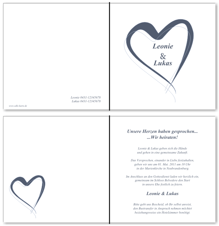  Einladungskarten Hochzeit, Hochzeitseinladungen, Hochzeitskarten, Einladungen für Hochzeit