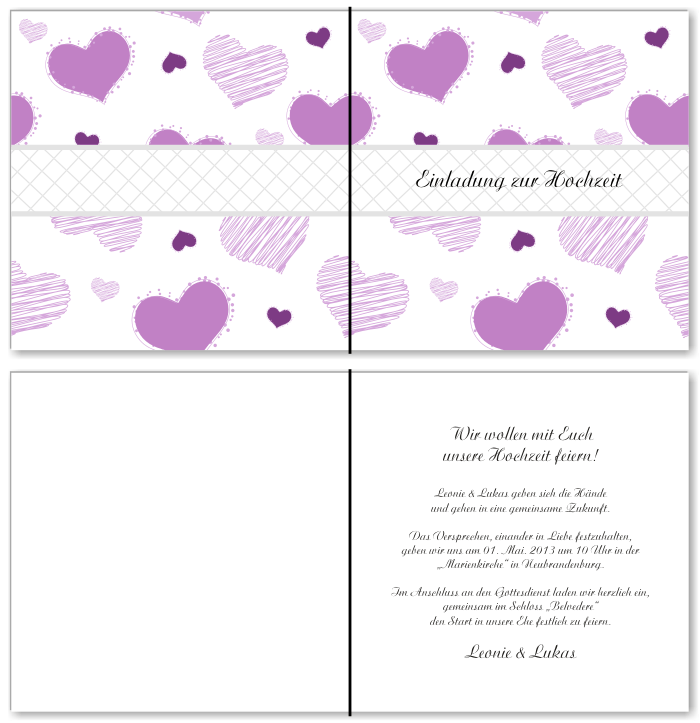  Einladungskarten Hochzeit, Hochzeitseinladungen, Hochzeitskarten, Einladungen für Hochzeit