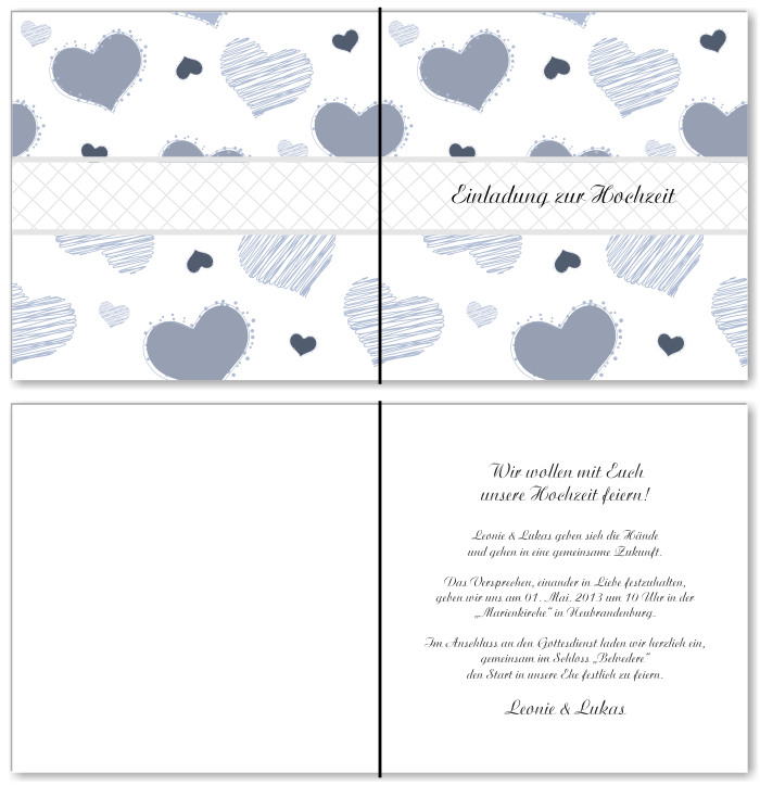  Einladungskarten Hochzeit, Hochzeitseinladungen, Hochzeitskarten, Einladungen für Hochzeit
