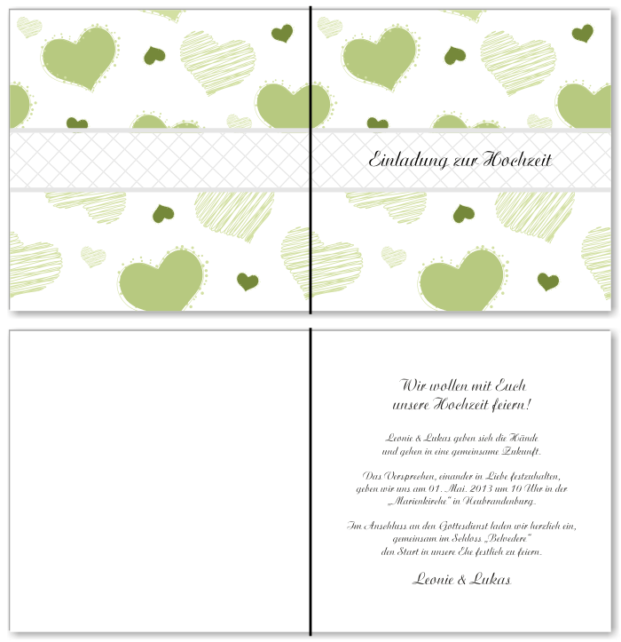  Einladungskarten Hochzeit, Hochzeitseinladungen, Hochzeitskarten, Einladungen für Hochzeit