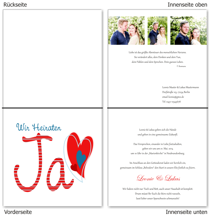  Einladungskarten Hochzeit, Hochzeitseinladungen, Hochzeitskarten, Einladungen für Hochzeit